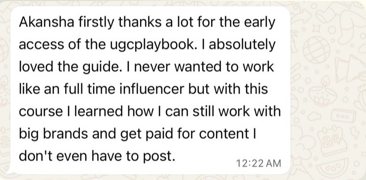Student testimonial about learning to work with brands